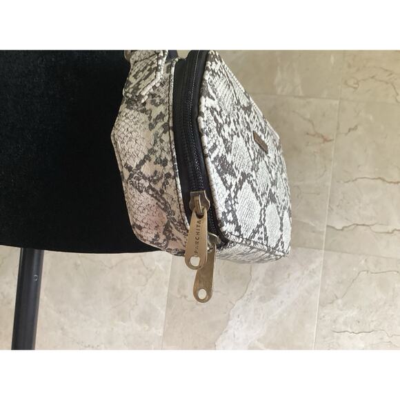 Parchita Petite Hexagon Crossbody Bag Neutral Python Chain Strap Neutral Mini - Picture 5 of 10